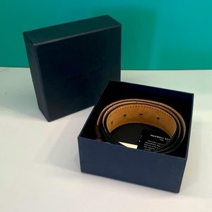 Maxwell Scott Italian Leather Belt in Dark Brown 36” NIB